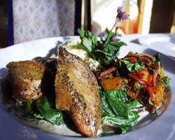 Photo of Diestel Turkey Breast with Madeira Sauce and Creamed Spinach